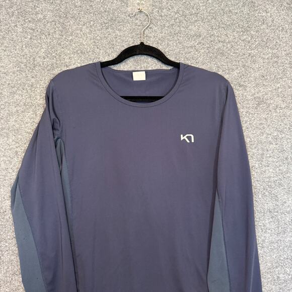 Kari Traa Shirt Women Large Blue Crewneck Long Sleeve Stretch Tshirt Performance - Picture 4 of 10